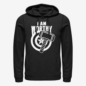 Queens Marvel Avengers: Endgame - I Am Worthy Unisex Hoodie Black