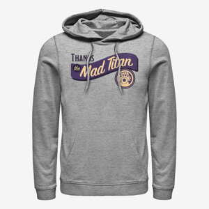 Queens Marvel Avengers Classic - Mad Titan Jersey Unisex Hoodie Heather Grey