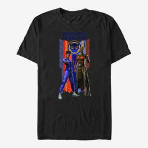 Queens Marvel Black Panther: Wakanda Forever - Wakanda Forever Duo Banner Unisex T-Shirt Black