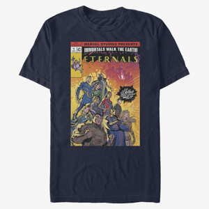 Queens Marvel The Eternals - Halftone Cover Unisex T-Shirt Navy Blue