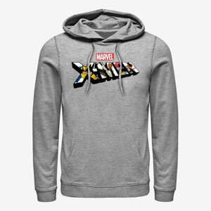 Queens Marvel X-Men - Xmen Character Logo Unisex Hoodie Heather Grey