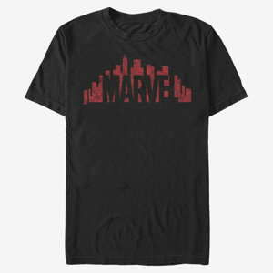 Queens Marvel Other - SKYLINE LOGO OVERSIZE Unisex T-Shirt Black