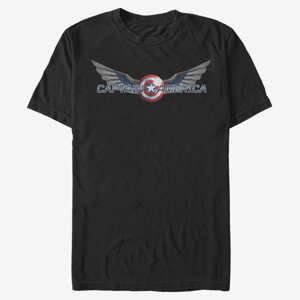Queens Marvel The Falcon and the Winter Soldier - Shiny Shield Unisex T-Shirt Black