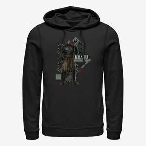 Queens Marvel Black Panther: Wakanda Forever - Mbaku Pattern Unisex Hoodie Black