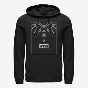 Queens Marvel Avengers Classic - Panther Necklace Unisex Hoodie Black
