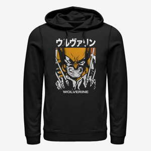 Queens Marvel X-Men - Wolverine Kanji Block Unisex Hoodie Black