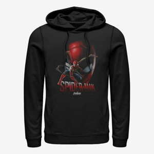 Queens Marvel Avengers: Infinity War - Iron-Spidey Face Unisex Hoodie Black