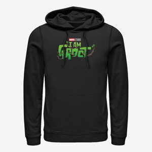 Queens Marvel I Am Groot - Groot Main Logo Unisex Hoodie Black