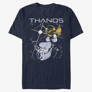 Queens Marvel Avengers Classic - Thanos Stars Unisex T-Shirt Navy Blue