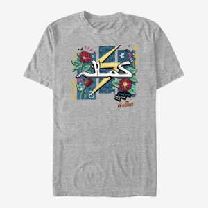 Queens Ms. Marvel - Flowers and Bolt Unisex T-Shirt Heather Grey