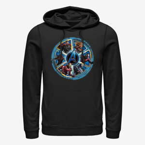 Queens Marvel Avengers: Endgame - Circle Heroes Unisex Hoodie Black