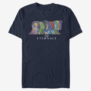 Queens Marvel The Eternals - Silhouette Heads Unisex T-Shirt Navy Blue