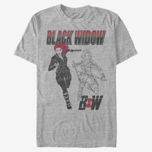 Queens Marvel Black Widow - BLACK WIDOW Unisex T-Shirt Heather Grey