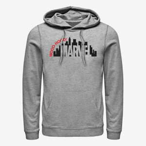 Queens Marvel Other - Skyline Logo Unisex Hoodie Heather Grey