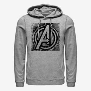 Queens Marvel Avengers Classic - Sketch A Unisex Hoodie Heather Grey