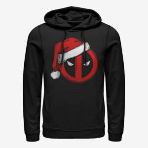 Queens Marvel Deadpool - Deadpool Santa Hat Unisex Hoodie Black