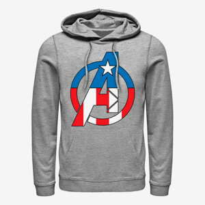 Queens Marvel Classic - Avenger Captain America Unisex Hoodie Heather Grey