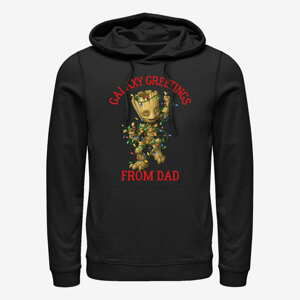 Queens Marvel GOTG Classic - Xmas Groot Dad Unisex Hoodie Black