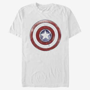 Queens Marvel The Falcon and the Winter Soldier - Paint Shield Unisex T-Shirt White