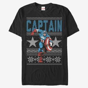 Queens Marvel Avengers Classic - Ugly Captain Unisex T-Shirt Black