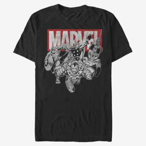 Queens Marvel Avengers Classic - IronMan Poses Unisex T-Shirt Black