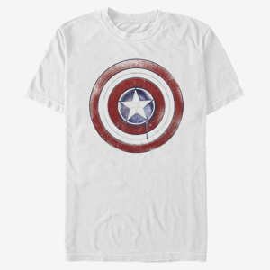Queens Marvel The Falcon and the Winter Soldier - Paint Shield Unisex T-Shirt White