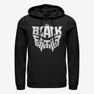 Queens Marvel Black Panther - Black Panther Letter Face Unisex Hoodie Black