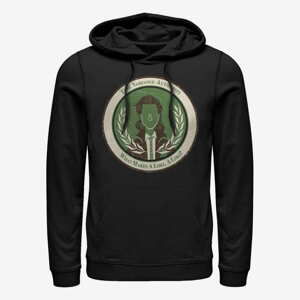 Queens Marvel Loki - Loki Badge Unisex Hoodie Black