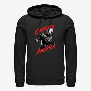 Queens Marvel Avengers: Endgame - High Contrast America Unisex Hoodie Black