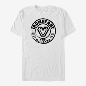 Queens Marvel Black Panther: Wakanda Forever - Iron Heart Name Badge Unisex T-Shirt White