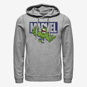 Queens Marvel Avengers Classic - Brick Hulk Unisex Hoodie Heather Grey