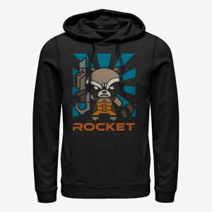 Queens Marvel GOTG Classic - Rocket Kawaii Unisex Hoodie Black