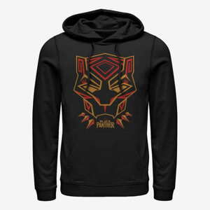 Queens Marvel Black Panther - Panther Geometry Unisex Hoodie Black