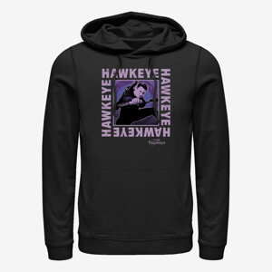 Queens Marvel Hawkeye - Hawkeye Text Box Unisex Hoodie Black