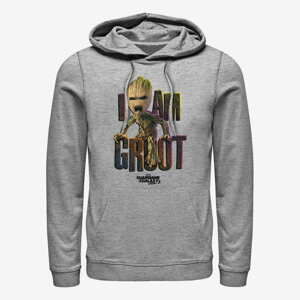 Queens Marvel GOTG 2 - I Am Rock Unisex Hoodie Heather Grey