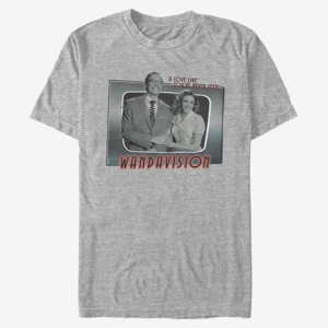 Queens Marvel WandaVision - Romantic Couple Unisex T-Shirt Heather Grey