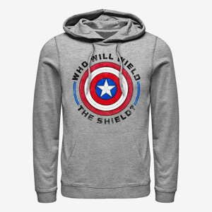 Queens Marvel The Falcon and the Winter Soldier - Wield Shield Unisex Hoodie Heather Grey