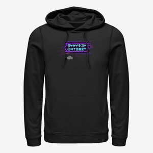 Queens Marvel Black Panther: Wakanda Forever - Wakandan Text Neon Unisex Hoodie Black