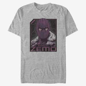 Queens Marvel The Falcon and the Winter Soldier - Badge Of Zemo Unisex T-Shirt Heather Grey