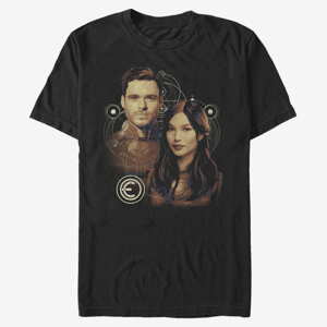 Queens Marvel: Eternals - Sersi and Ikaris Unisex T-Shirt Black