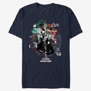 Queens Marvel Doctor Strange in the Multiverse of Madness - Magic Glitch Unisex T-Shirt Navy Blue