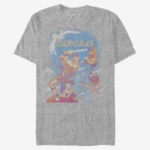 Queens Pixar Hercules - Hercules Box Fade Unisex T-Shirt Heather Grey