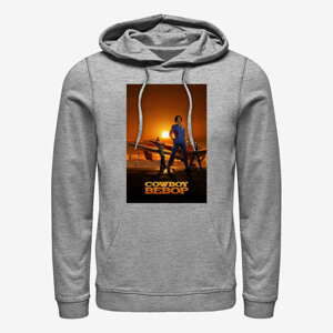 Queens Netflix Cowboy Bebop - Sunset Poster Unisex Hoodie Heather Grey