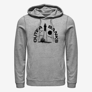 Queens Netflix Outer Banks - Lighthouse Badge Unisex Hoodie Heather Grey