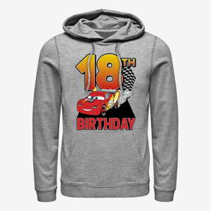 Queens Pixar Cars 2 - Lightning Birthday 18 Unisex Hoodie Heather Grey