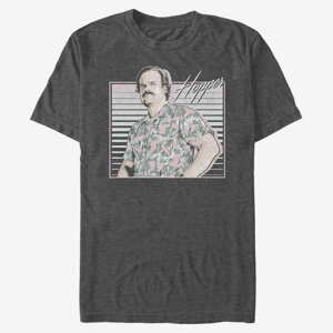 Queens Netflix Stranger Things - Hawaiian Hopper Unisex T-Shirt Dark Heather Grey