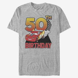 Queens Pixar Cars 2 - Lightning Birthday 50 Unisex T-Shirt Heather Grey