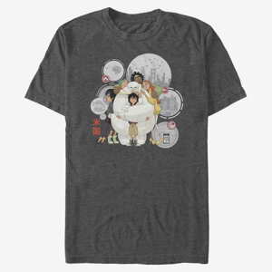 Queens Pixar Big Hero 6 Series - Baymax Hugs Unisex T-Shirt Dark Heather Grey