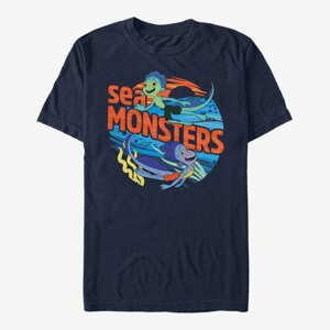 Queens Pixar Luca - Sea monster circle Unisex T-Shirt Navy Blue