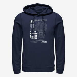 Queens Paramount Star Trek - Ship Schematics Unisex Hoodie Navy Blue